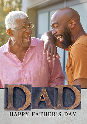 Dad photo Father's Day Card