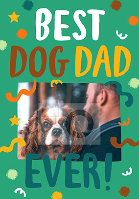 Best Dog Dad Photo Father's Day Card