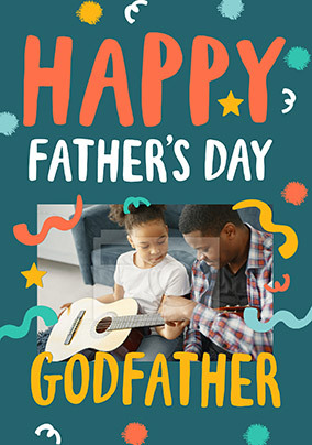 Godfather photo Fathers Day Card