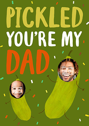 Fathers Day Pickled Photo Card