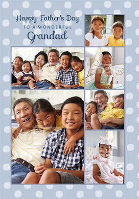 Wonderful Grandad Photo Fathers Day Card
