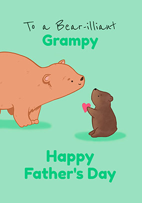 Bear-Illiant Grampy Father's Day Card