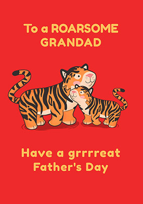 Roarsome Grandad Fathers Day Card