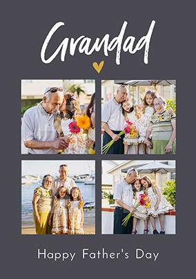 Grandad Photo Fathers Day Card