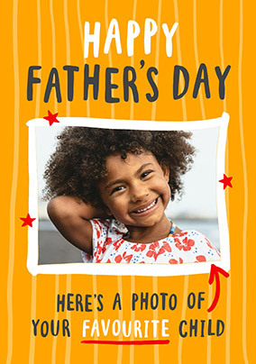 Fave Child Photo Father's Day Card
