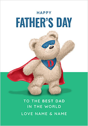 Best Super Dad Personalised Father's Day Card