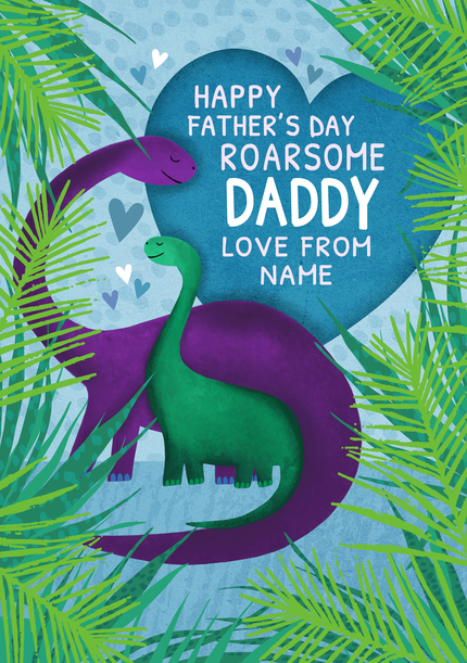 Dino Daddy Father's Day Card