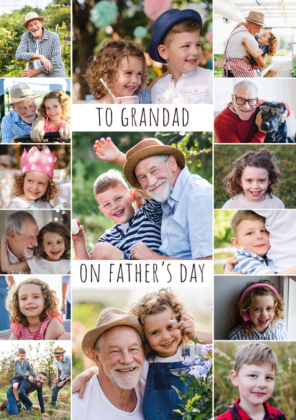 Grandad On Father's Day 15 Photo card