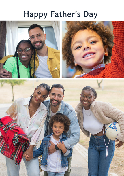 3 Photo Father's Day card