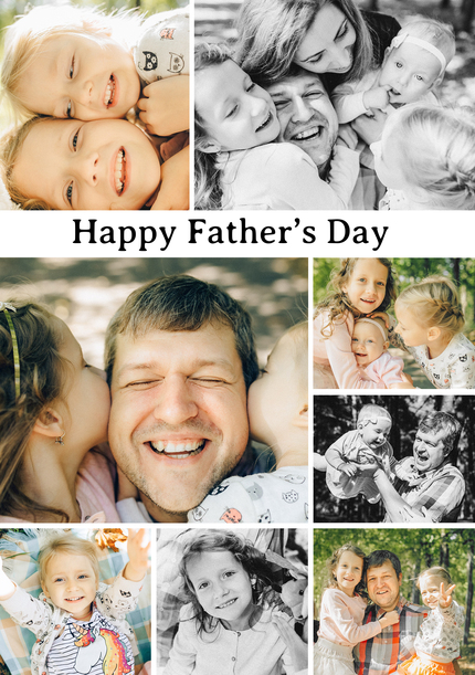 Happy Father's Day 8 Photo Card