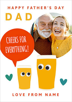 Half Pint Father's Day Photo Card