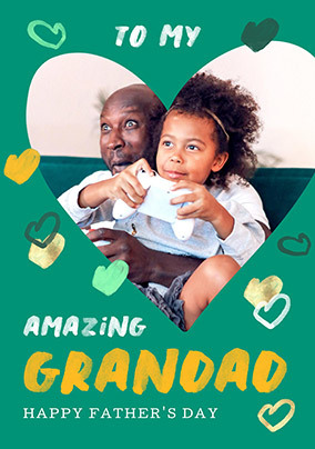Amazing Grandad Photo Father's Day Card