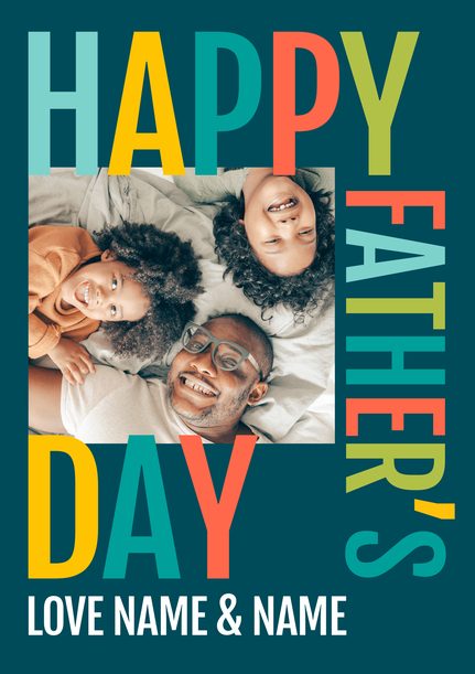 Family Father's Day  Photo Card