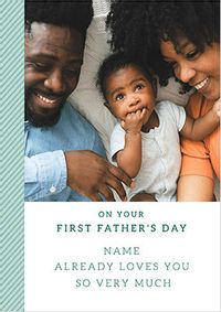Tap to view 1st Father's Day Photo Upload Card