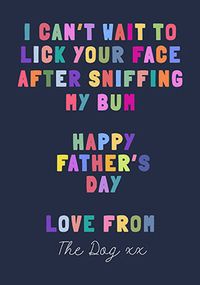 Tap to view Funny Father's Day Card From The Dog