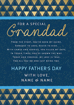 For a Special Grandad Father's Day Card