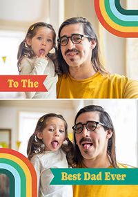 Tap to view Best Dad Ever 2 Photo Father's Day Card