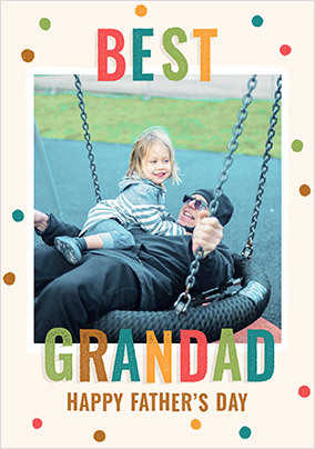 Best Grandad Father's Day Photo Card