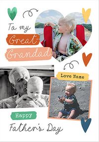 Tap to view Wonderful Great Grandad Father's Day 3 Photo Card