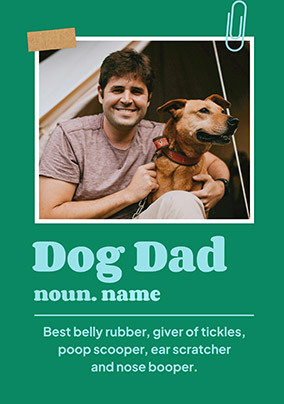 Dog Dad Noun Father's Day Card