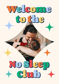 Tap to view Sparkle No Sleep Club Father's Day Photo Card