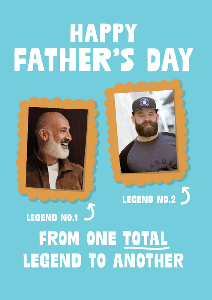 One Legend to Another Father's Day Photo Card