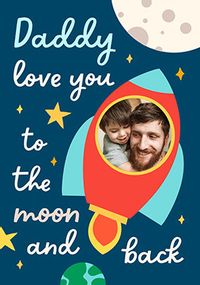 Tap to view Love you Daddy Father's Day Rocket Card