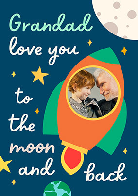 Love you Grandad Father's Day Rocket Card