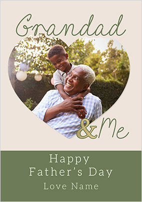 Grandad & Me Father's Day Card