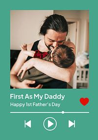 Tap to view Our Song Happy First Father's Day Photo Card