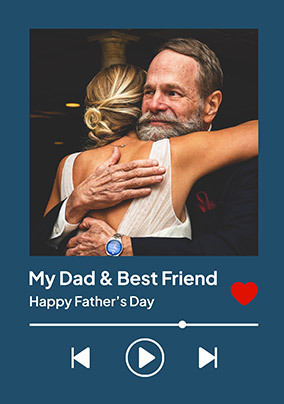 Our Song Best Friend Happy Father's Day Photo Card
