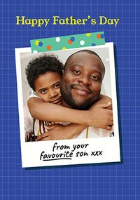 Tap to view Favourite Son Polaroid Father's Day Card