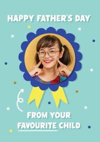 Tap to view Favourite Child Happy Father's Day Photo Card