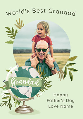 World's Best Grandad Father's Day Photo Card