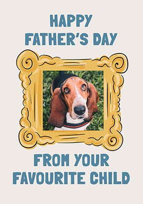 Favourite Child Father's Day Photo Card