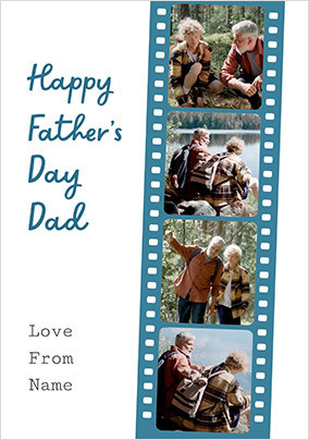Dad Photo Film Strip Father's Day Card