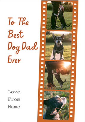 Dog Dad Photo Film Strip Father's Day Card