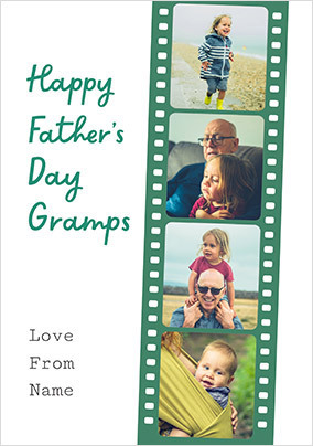 Grandad Photo Film Strip Father's Day Card