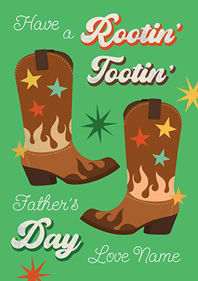 Rootin' Tootin' Father's Day Card