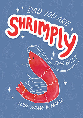 Shrimply the Best Dad Father's Day Card