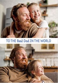 Tap to view World's Best Dad Father's Day 2 Photo Card
