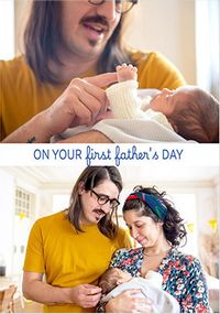 Tap to view First Father's Day 2 Photo Card