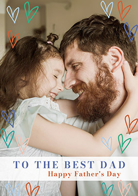 Best Dad Father's Day 1 Photo Card