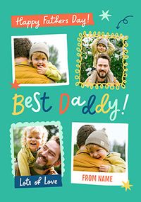 Tap to view Best Daddy 4 Photo Collage Father's Day Card