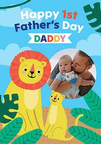 Tap to view Happy 1st Father's Day Lion Card