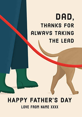Taking The Lead Father's Day Card