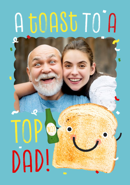 A Toast To Dad Father's Day Photo Card