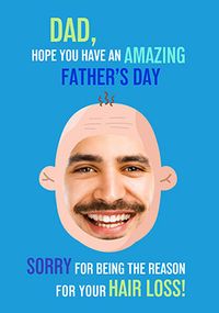 Tap to view Sorry For Your Hair Loss Photo Father's Day Card