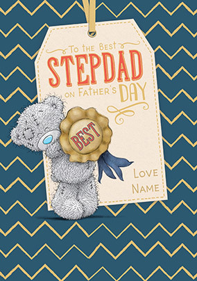 Me To You Best Stepdad medal Father's Day Card
