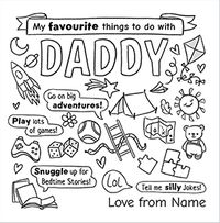 Tap to view Colour in Square Father's Day Card for Daddy